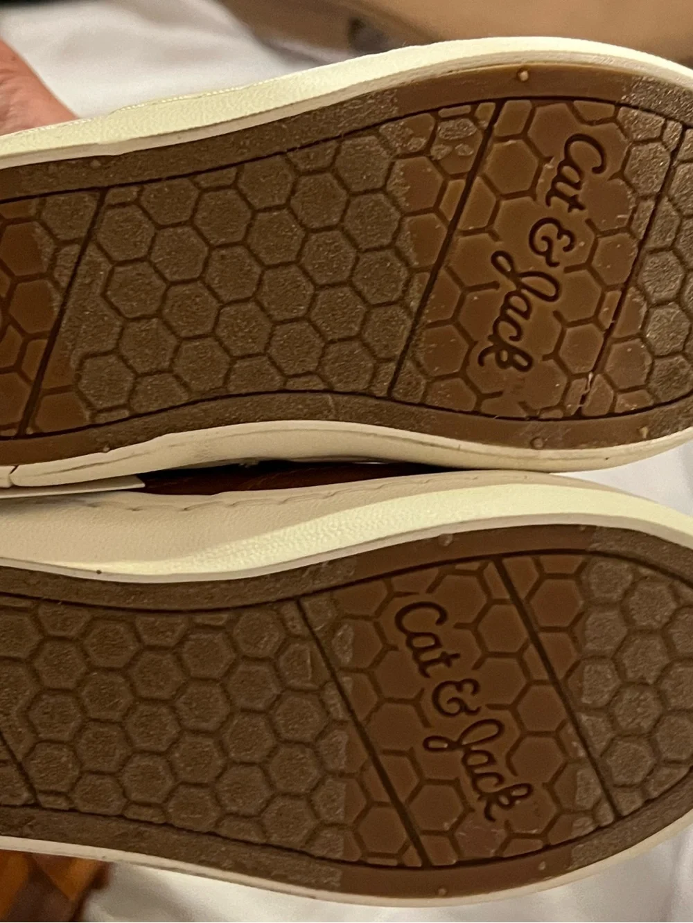 Cat & Jack Brown High-Top Sneakers with White Sole